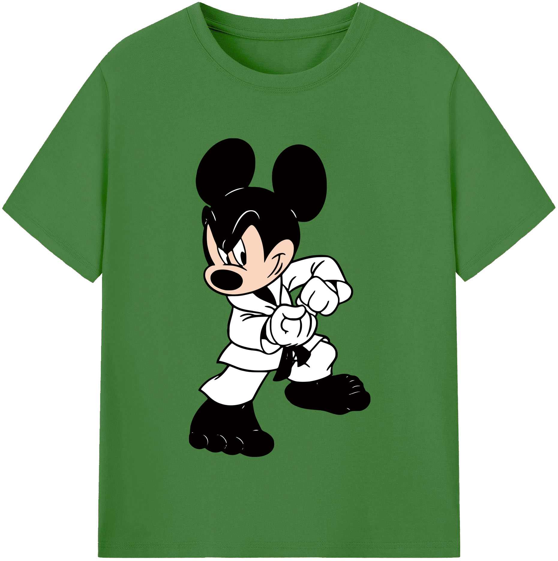 （画像用） ミッキーマウス Mickey Mouse レディースカジュアルプリントTシャツ（綿100％）